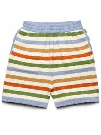 Pantaloncini a righe Harden - Blu/Camoscio/Verde/Arancione