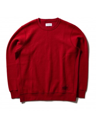 Ovadia & Sons - Felpa Dune Inside Out - Rosso