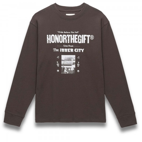 Honor The Gift Stereo L/S Tee - Nero