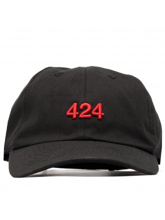 Cappellino 424 in twill di cotone - Nero