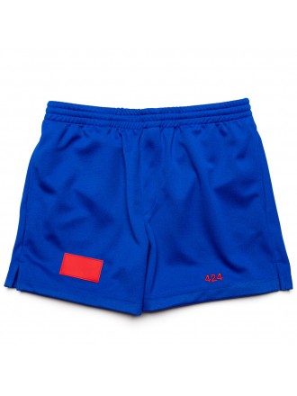Pantaloncini con logo 424 - Blu royal