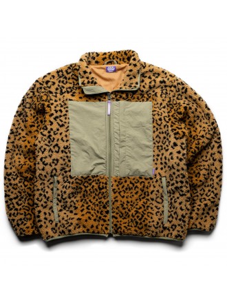 Cold World Wild Thing - Giacca Sherpa - Leopard/Olive